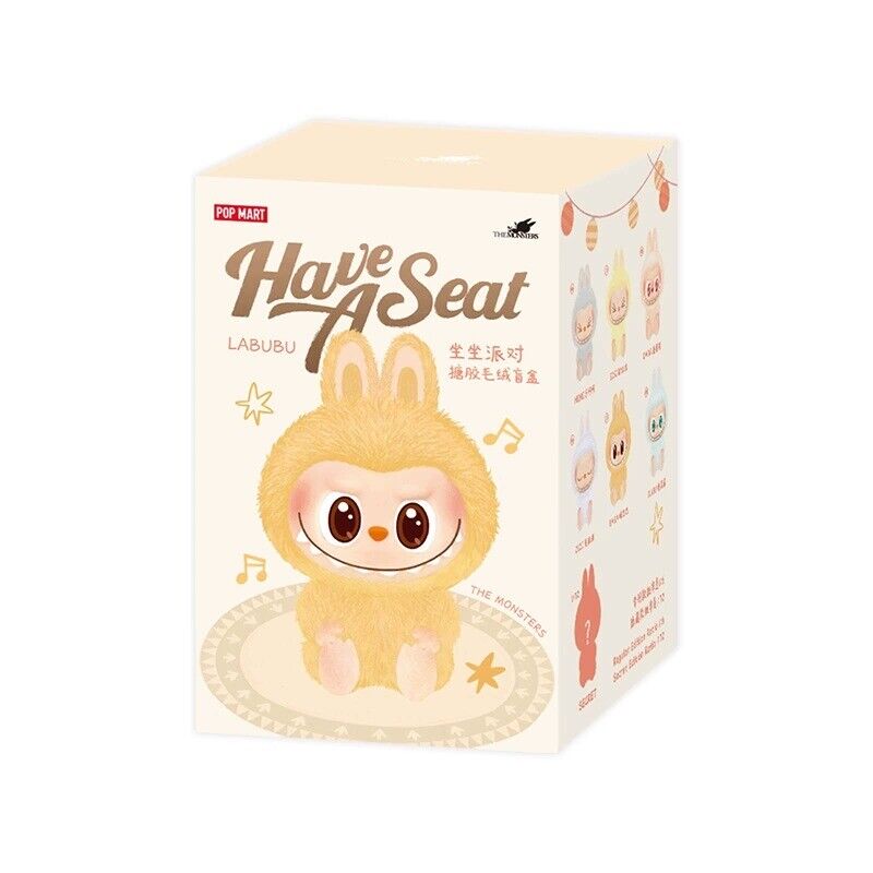 Pop Mart Labubu The Monsters Have a Seat Vinyl Plush Sealed Box