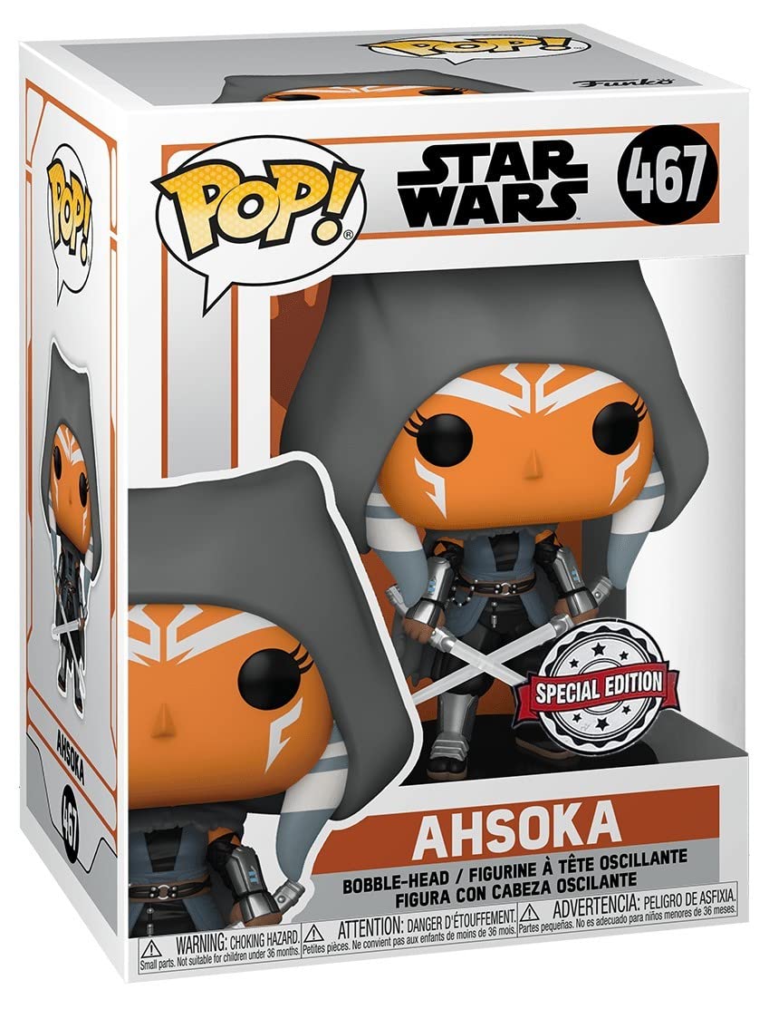 Funko Pop! Star Wars Hooded Ahsoka with Dual Sabers Special Edition #467