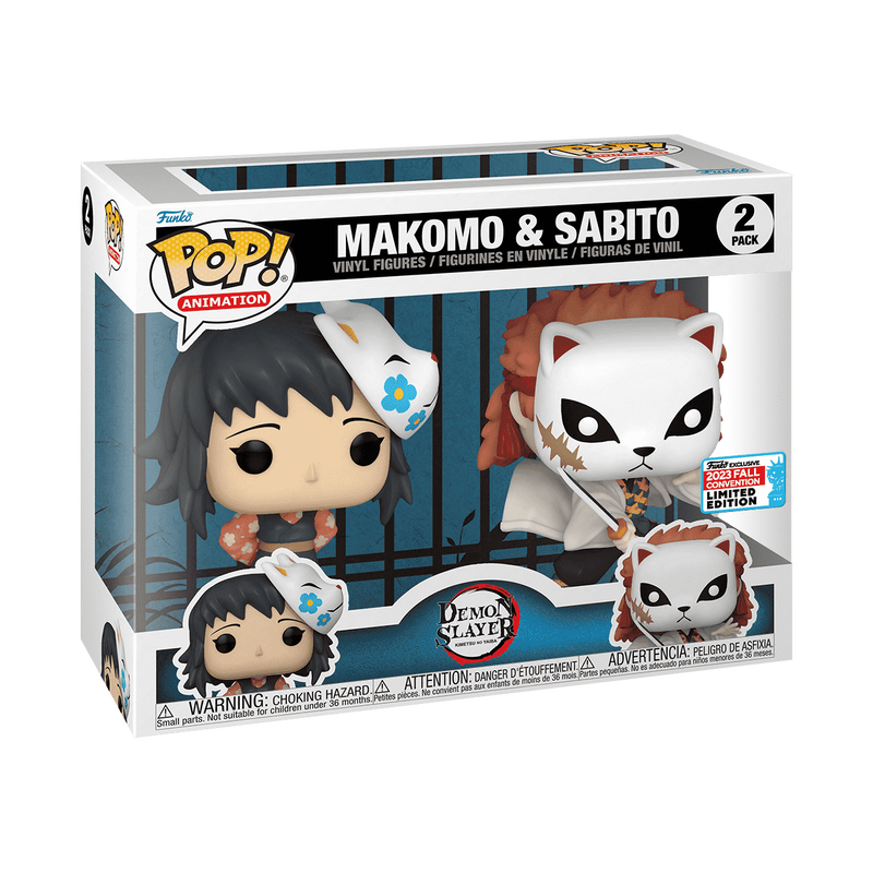 Funko Pop! Demon Slayer Makomo and Sabito 2 Pack Convention Exclusive (Melbourne 79)