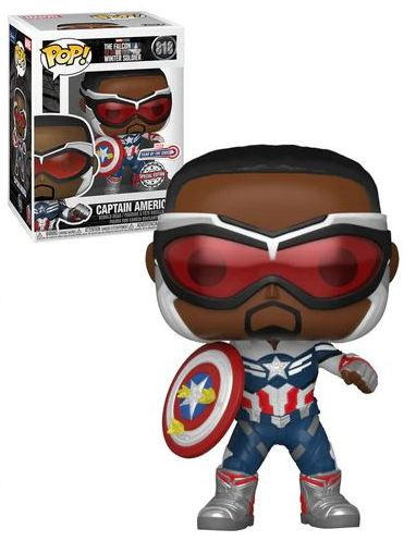 Funko Pop! The Falcon and the Winter Soldier Captain America Year of the Shield Special Edition #818 (Tag Team Pop 10)