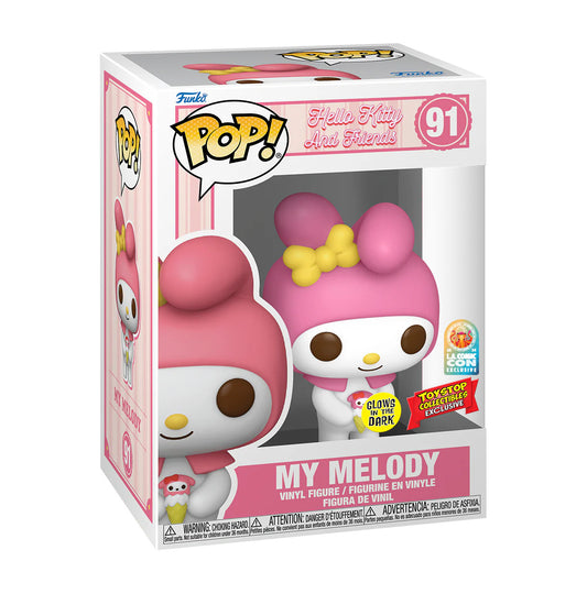 Funko Pop! Hello Kitty My Melody GITD Toy Stop L.A. Comic Con Exclusive *IN HAND*