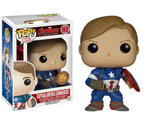 Funko Pop Asia Exclusive Avengers Age of Ultron "Captain America Unmasked" #92