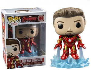 Funko Pop Avengers Age of Ultron "Iron Man Unmasked" #94 Vaulted Mint