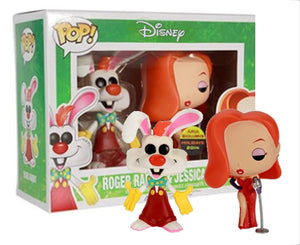 Funko Pop Asia Exclusive Disney "Roger Rabbit and Jessica Rabbit" 2-Pack Mint