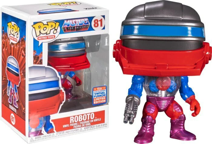 Funko Pop Masters Of The Universe Roboto Summer Funkon Exclusive