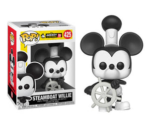 Funko Pop Mickey Mouse 90th Anniversary "Steamboat Willie" #425 Mint