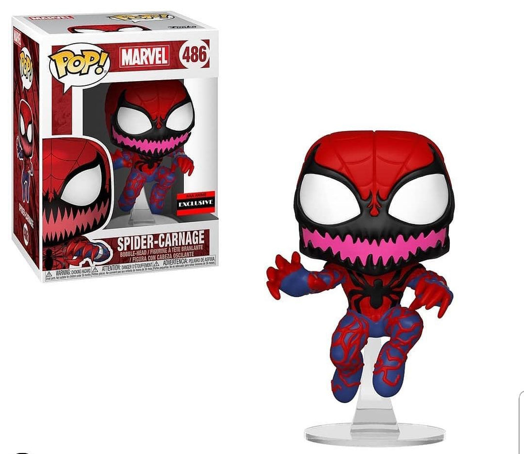 Funko Pop Marvel Spider-Carnage AAA Anime Exclusive In Stock
