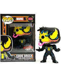 Funko Pop Marvel Eddie Brock Blacklight Special Edition