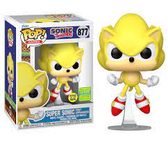 Funko Pop Glow in the Dark Sonic – Super Sonic First Appearance SHARED Convention Exclusive