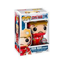 Funko Pop Captain America Civil War Iron Man (Unmasked) Special Edition