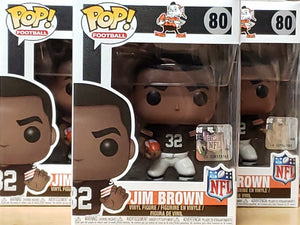 Funko POP! NFL  Legends #80 VAULTED Jim Brown Cleveland Browns Football Mint