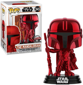 Funko POP! Star Wars: The Mandalorian Red Chrome Special Edition Sticker