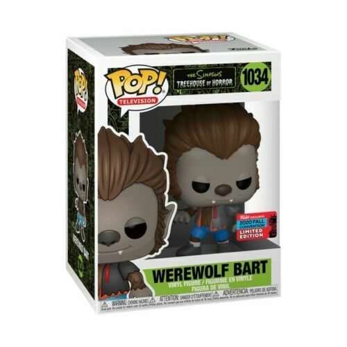 Funko Pop The Simpsons Treehouse WereWolf Bart #1034 NYCC Shared